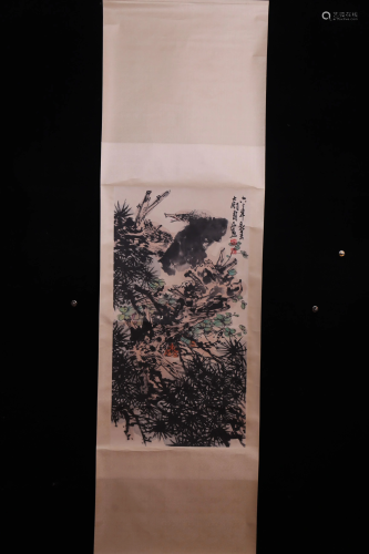 A Chinese Scroll Painting , Pan Tianshou Mark