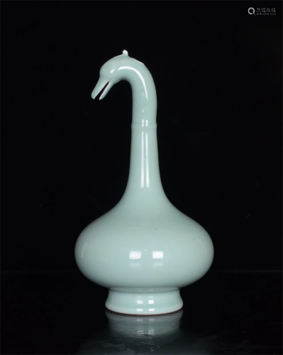 A Chinese Celadon Glazed Porcelain Vase