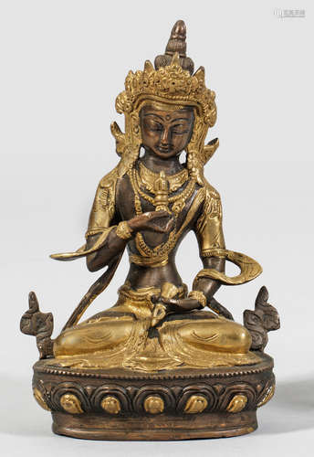 Sinotibetische Figur des Buddha Amitayus