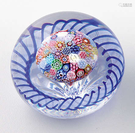 Paperweight mit Millefiori-Pilz von Baccarat