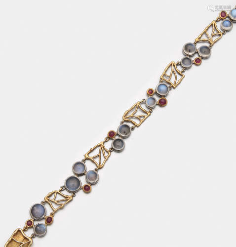 Mondstein-Armband von Johanna-Irene Stiefel der 90er Jahre