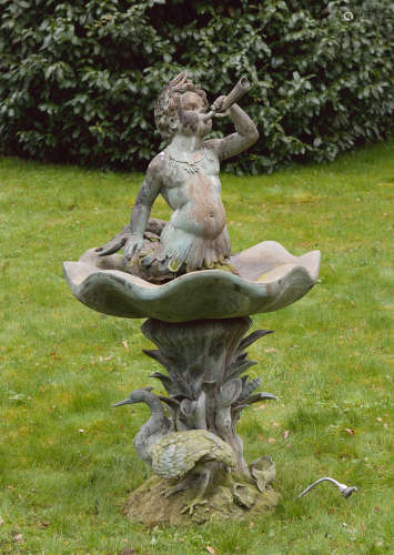 Parkbrunnen mit Triton