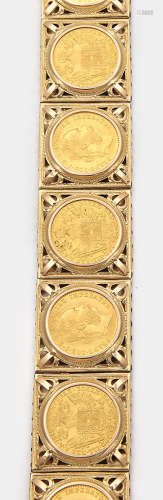 Goldmünzen-Armband