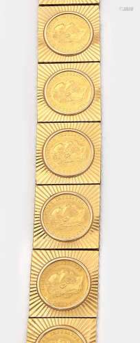 Goldmünz-Armband aus den 60er Jahren