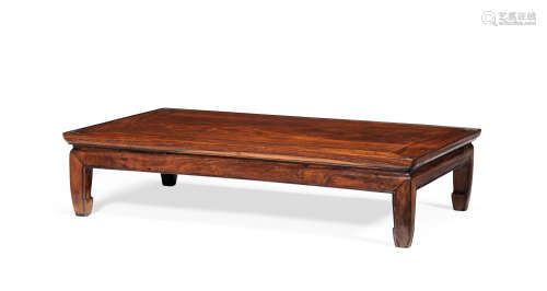 A HUANGHUALI LOW TABLE, KANG Mid-Qing Dynasty