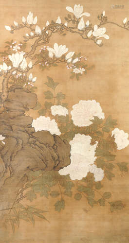 ANONYMOUS (18TH CENTURY) Magnolia and peonies