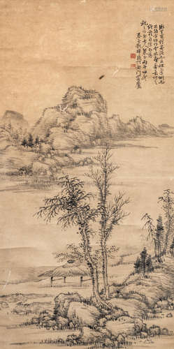 Liu Hui (b.1944) Scholar's retreat