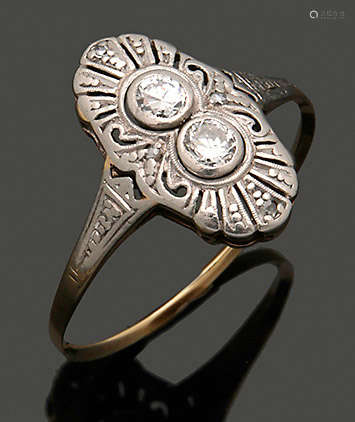 Jugendstil-Diamantring