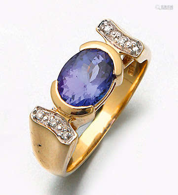 Eleganter Tansanitring