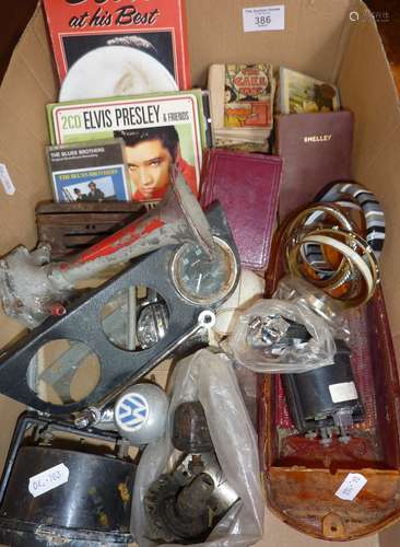 Several vintage car parts, etc.