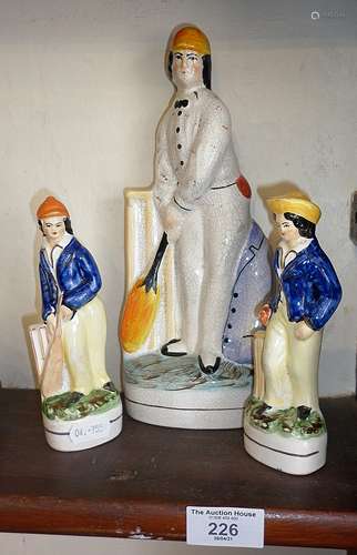 Staffordshire figures of cricketers (3)