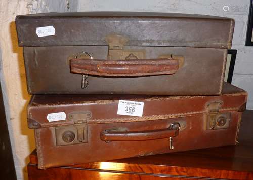 Two small attache cases