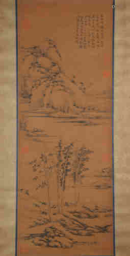 Peinture de paysage fu Ni Zan