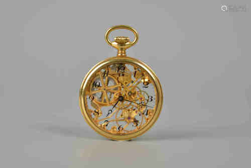 18K montre de poche suisse antique en or
