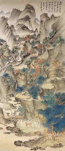 Peinture de paysage zhang daqian