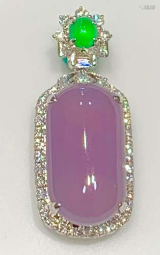 ICY PINK PURPLE JADEITE PENDANT