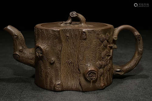 CHENMINGYUAN ZISAH CARVED POT