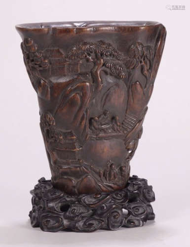 CHENXIANG WOOD CARVED CUP