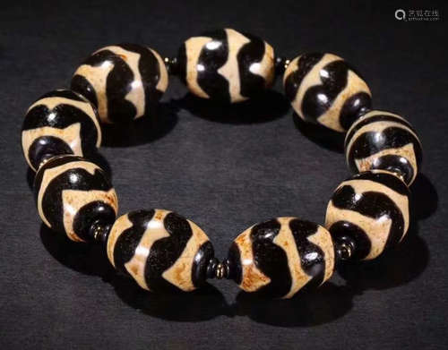 TIBETAN TIGER TEETH PATTERN STRING BRACELET