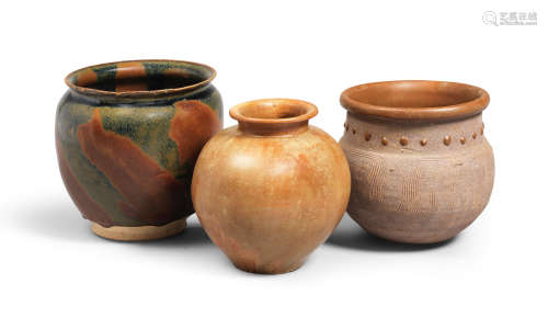 THREE POTTERY VESSELS Northern Qi to Song Dynasty