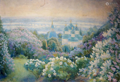 Oil painting Monastery Tytarenko Odarka Anatoliivna