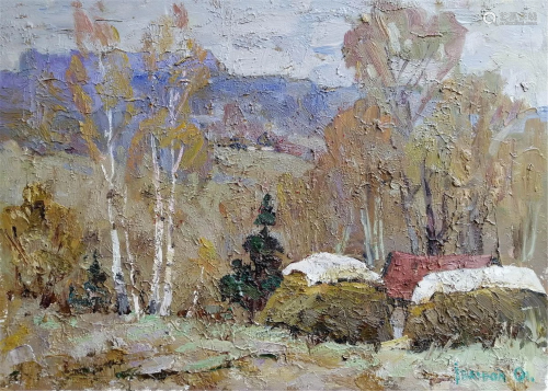 NO RESERVE Oil painting Autumn Kalenyuk Alex