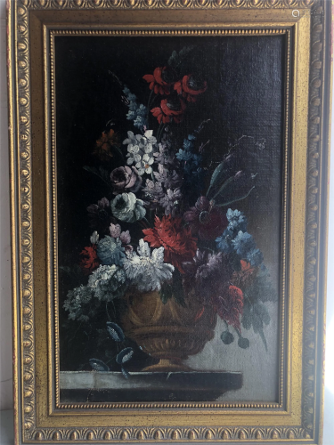 19TH CENTURY STILL LIFE OIL ON BOARD