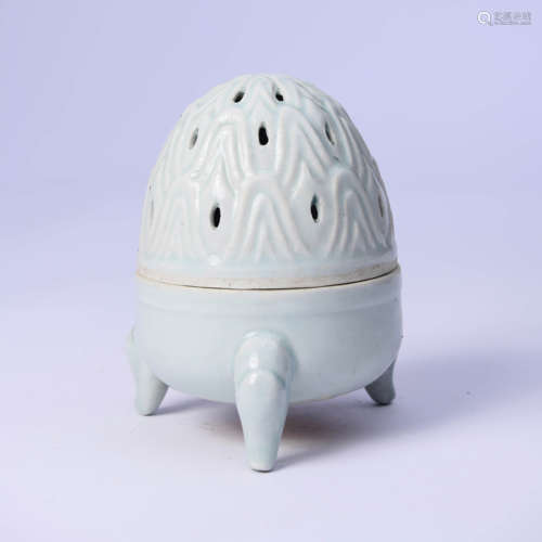 A White-Glazed Tripod Incense Burner