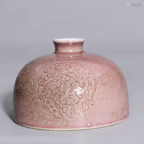 An Incised Red-Glazed Water Coupe