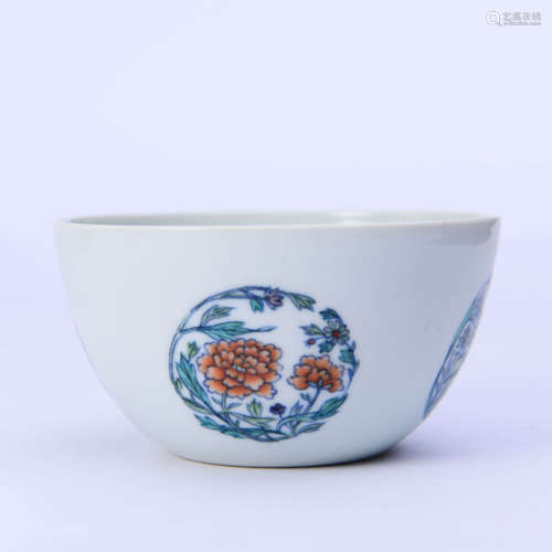 A Doucai Interlocking Flowers Bowl