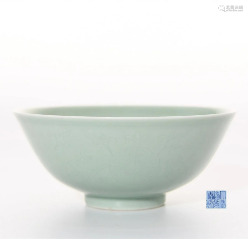 Incised Celadon Glazed Bowl