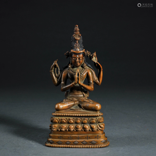 Bronze Seated Avalokitesvara