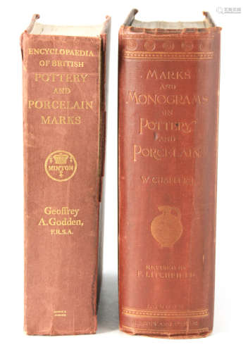 TWO ENCYCLOPAEDIAS OF POTTERY AND PORCELAIN MARKS by Geoffre...