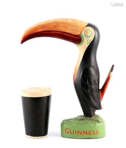 A LARGE GUINNESS ADVERTISING TOUCAN with orange beak, on a n...