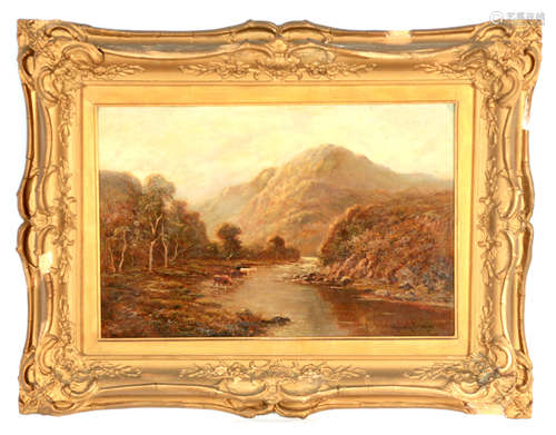 HENRY COOPER A LATE 19TH CENTURY OIL ON CANVAS highland scen...