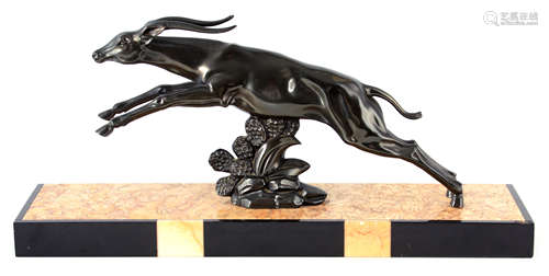 AN ART DECO FRENCH BRONZE SIGNED ‘LIMOUSIN’ (JACQUES LIMOUSI...