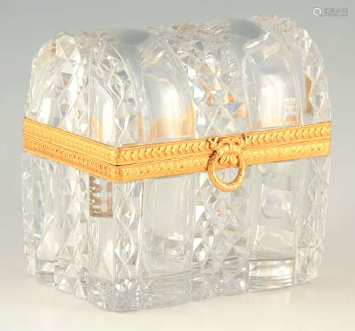 A FINE 19TH CENTURY FRENCH ROCK CRYSTAL AND ORMOLU MOUNTED C...