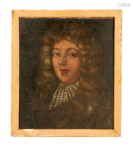 AN EARLY 19TH CENTURY OIL ON CANVAS portrait of a young gent...