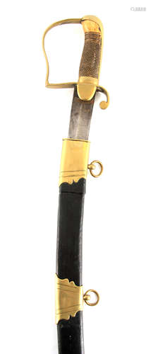 A 19TH CENTURY BRITISH 1796 PATTERN OFFICERS SWORD with foli...