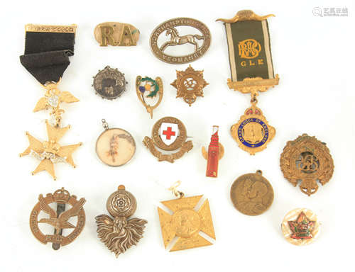 A COLLECTION OF VARIOUS BADGES AND MEDALS to include a Glide...