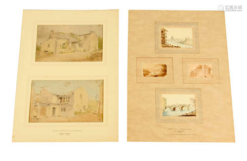 WILLIAM PAGE (1794 - 1872) A MOUNTED COLLECTION OF FOUR SMAL...