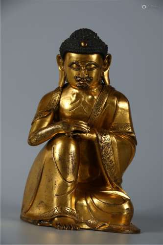 A SELF-TORTURE SAKYAMUNI BUDDHA STATUE