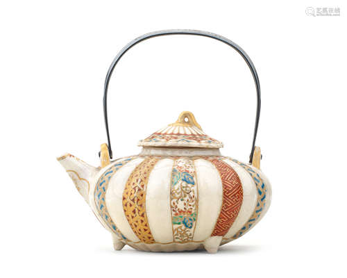 Two Satsuma teapots Meiji era (1868-1912), late 19th/early 2...