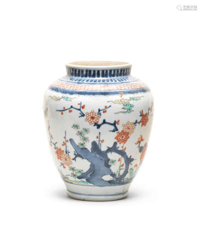 A Kakiemon jar Edo Period (1615-1868), late 17th century