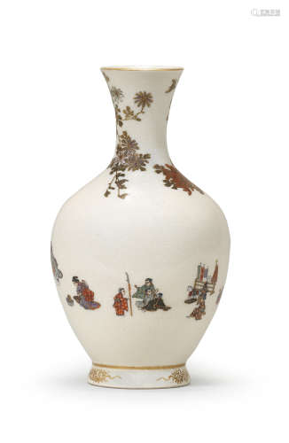 A Satsuma ovoid vase By Yabu Meizan (1853-1934), Meiji era (...