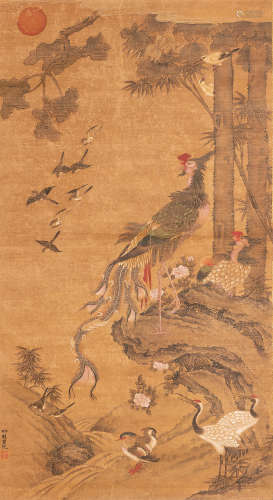 After Lu Ji (1477-?) Phoenix and Paulownia