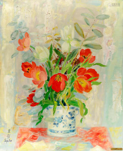 LE PHO (1907-2001) Fleurs