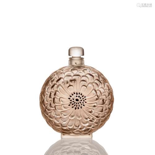 RENÉ LALIQUE (FRENCH 1860-1945) DAHLIA LARGE SCENT BOTTLE