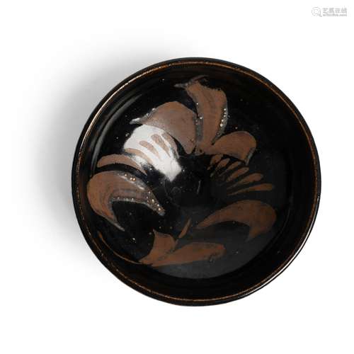 CIZHOU RUSSET-PAINTED ‘FLOWER’ TEA BOWL JIN DYNASTY