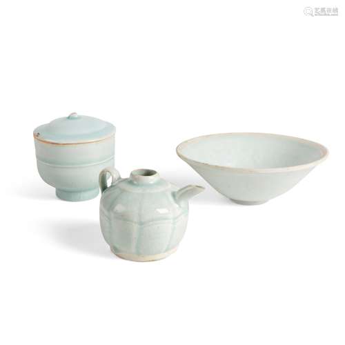 GROUP OF THREE QINGBAI WARES SONG DYNASTY